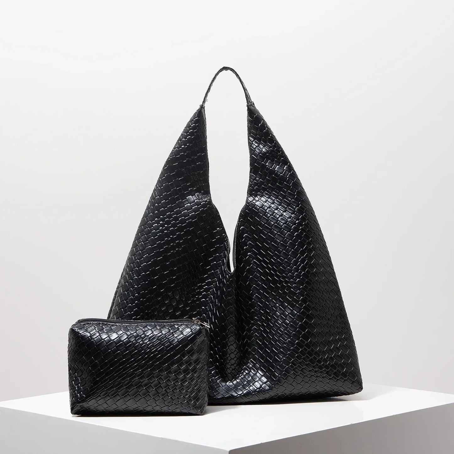 Genuine Leather Handbag and Wallet - Noelle