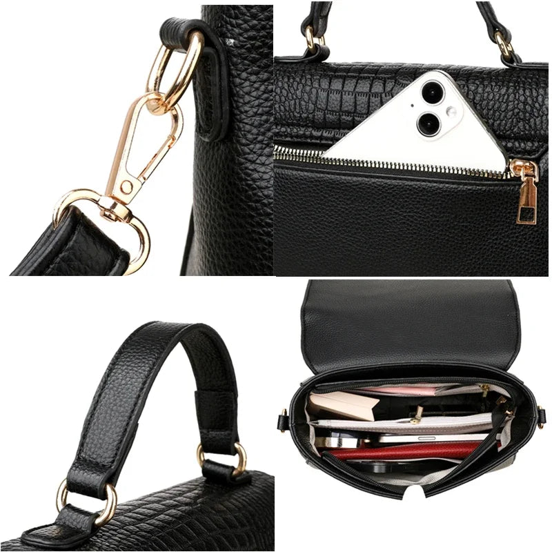 Handbag in Genuine Leather - Crav