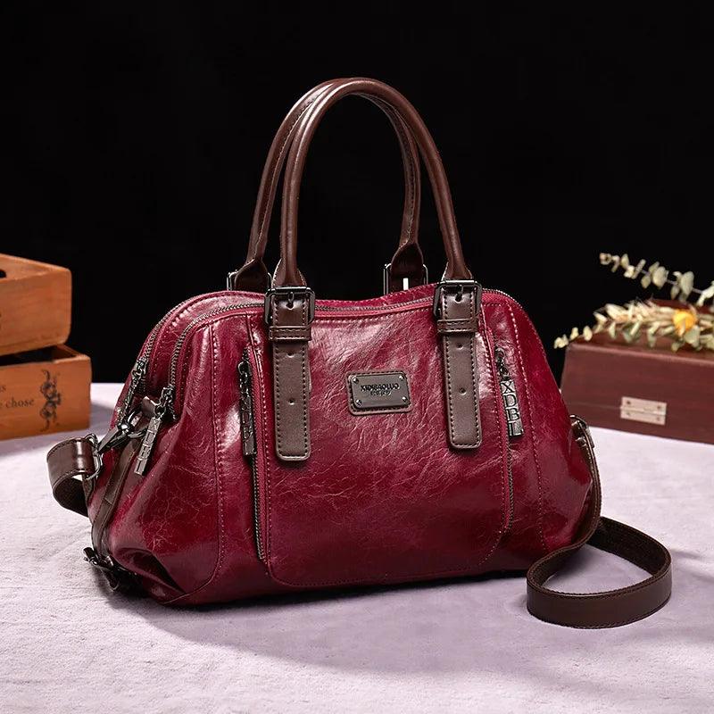Genuine Leather Handbag - Alice
