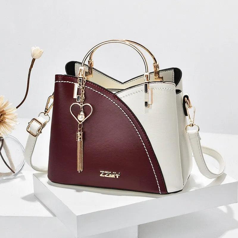 Genuine Leather Women's Handbag - Florenza