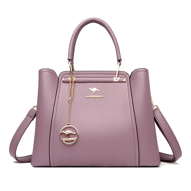 Luxurious Genuine Leather Crossbody Handbag - Style Couer