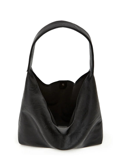 Genuine Leather Messenger Handbag + Leather Wallet - Manz