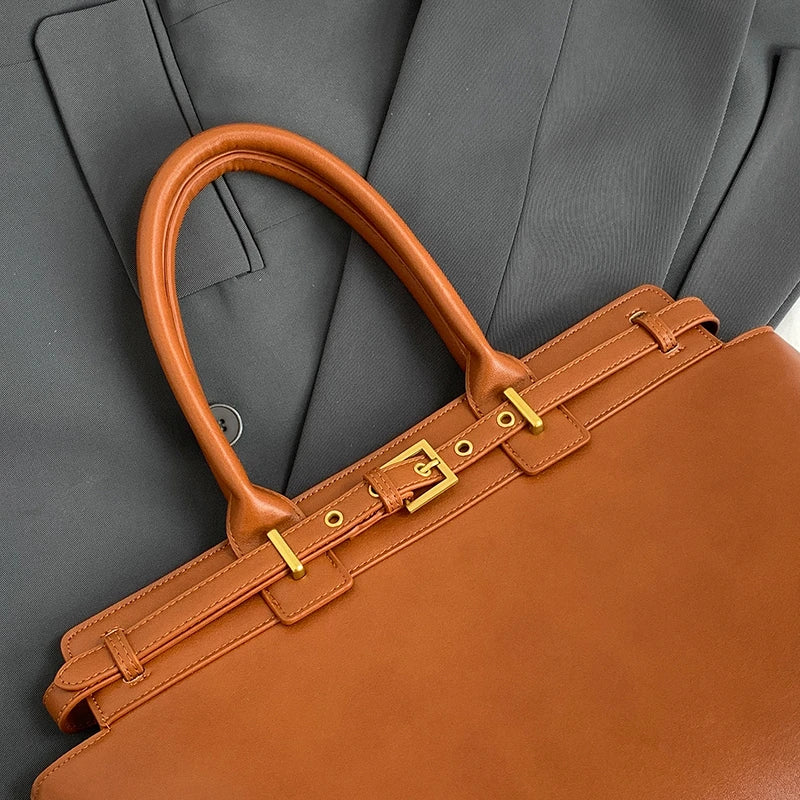 Genuine Leather Handbag - Faye