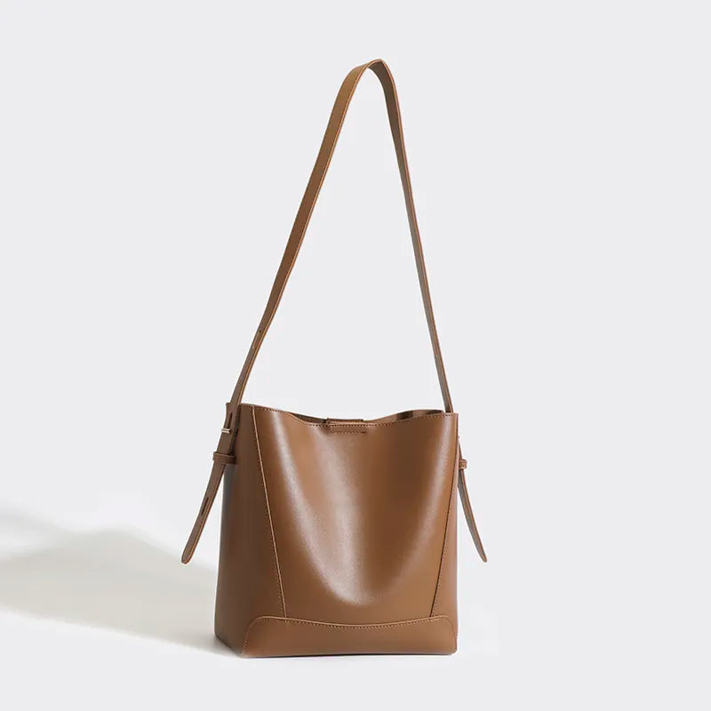 Genuine Leather Crossbody Handbag - Avery