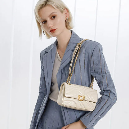 Emma Medium Genuine Leather Crossbody Bag
