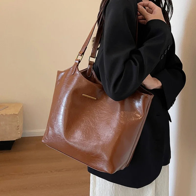 Genuine Leather Handbag - Bless