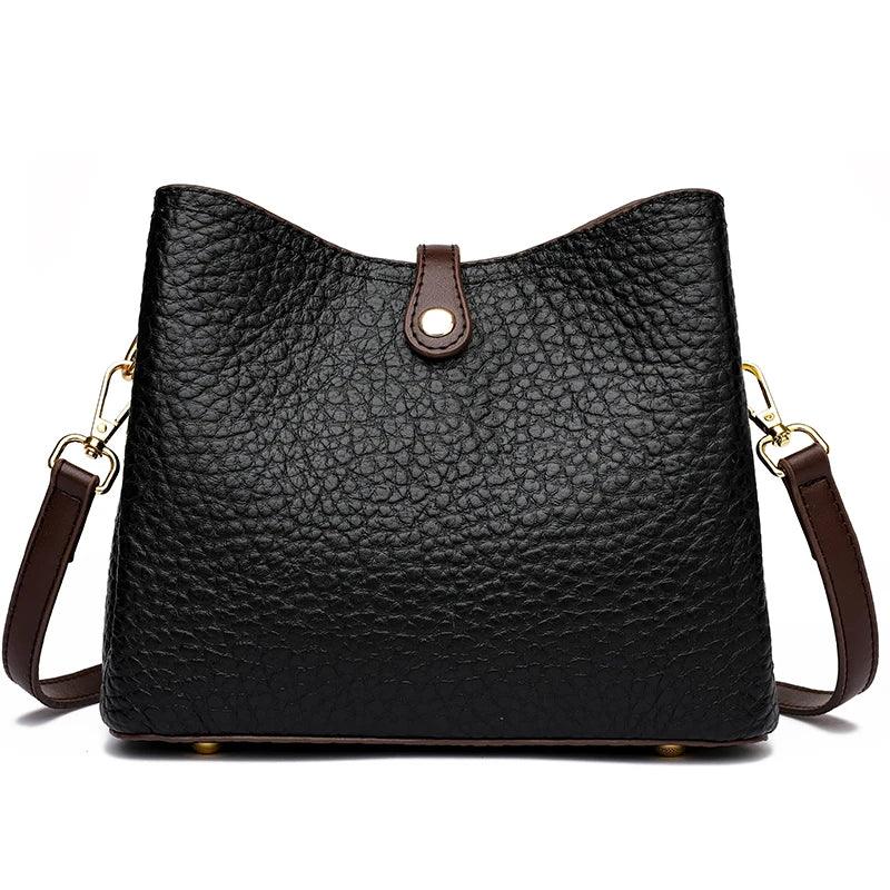 Genuine Leather Handbag - Donatela