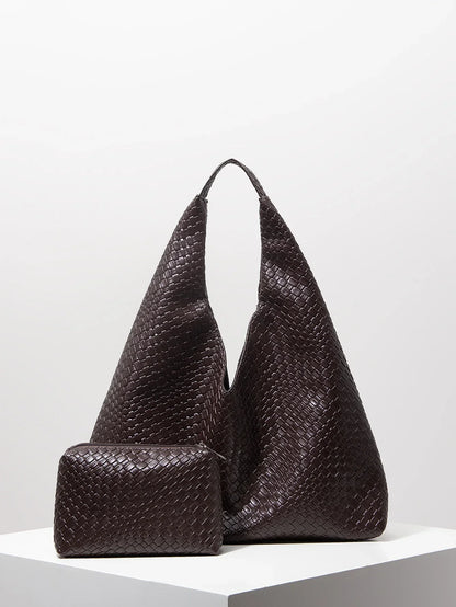 Genuine Leather Handbag and Wallet - Noelle