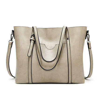 Genuine Leather Handbag - Glamour
