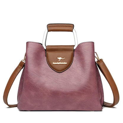 Genuine Leather Handbag - Maya