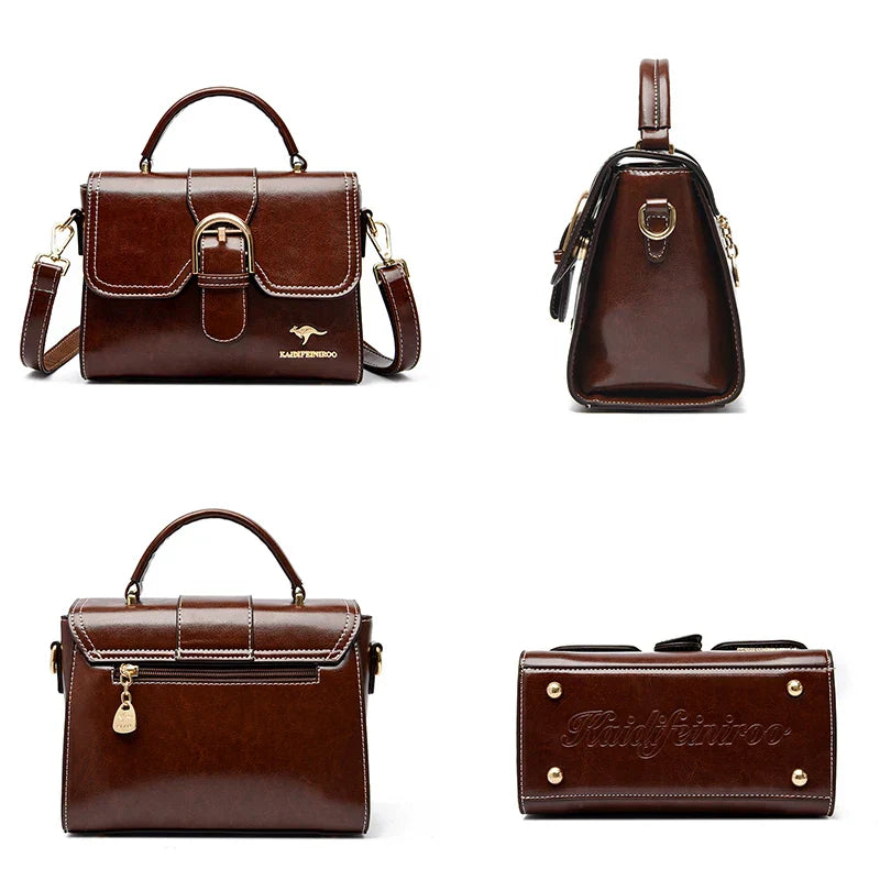 Handbag in Genuine Leather - Nyra