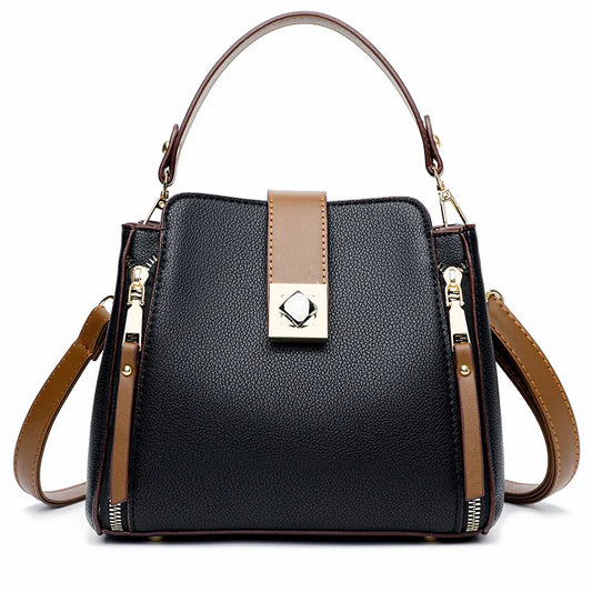 Genuine Leather Handbag - Masy