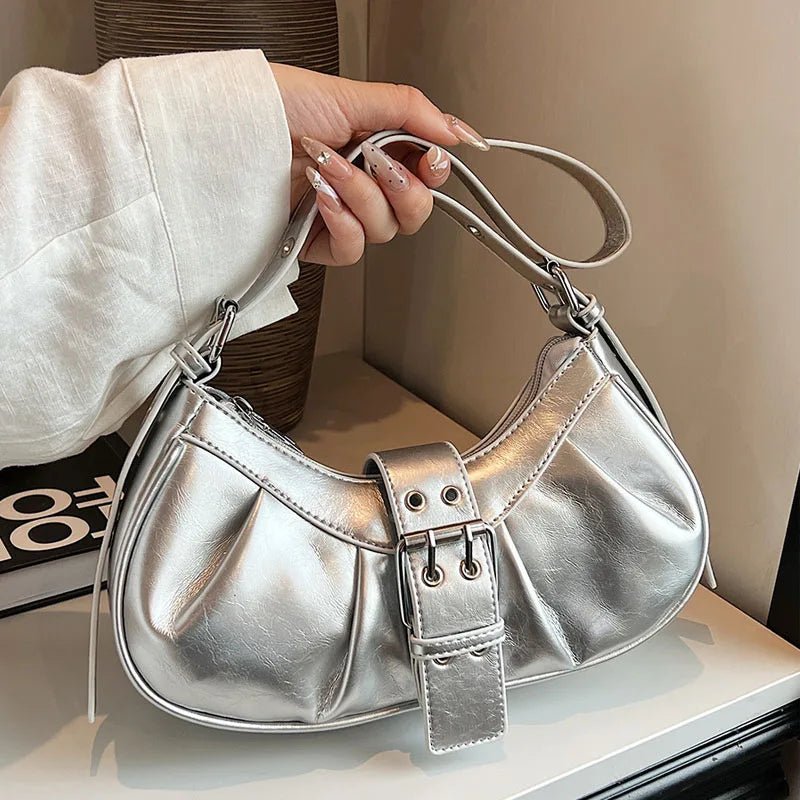 Small Genuine Leather Handbag - Az