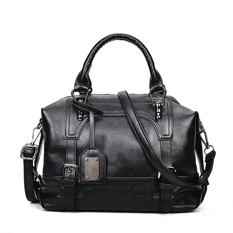 Genuine Leather Handbag - Rafaela