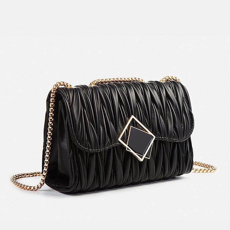 Compact Leather Handbag - Vienza