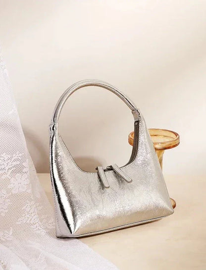 Genuine Leather Baguette Bag Aurora