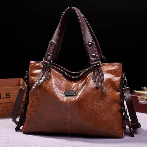 Genuine Leather Handbag - Olivia