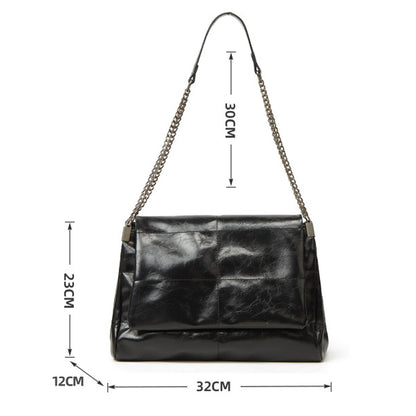 Genuine Leather Handbag - Elaia
