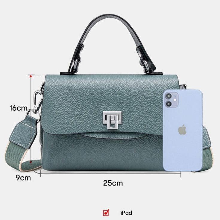 Compact Genuine Leather Handbag - Melbourn
