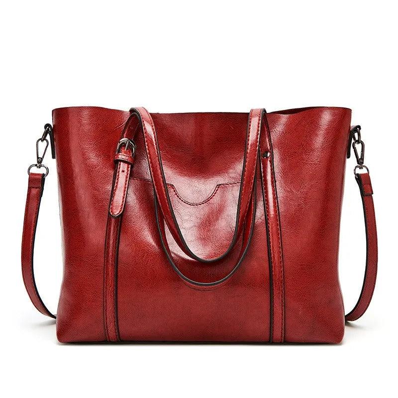 Genuine Leather Handbag - Glamour