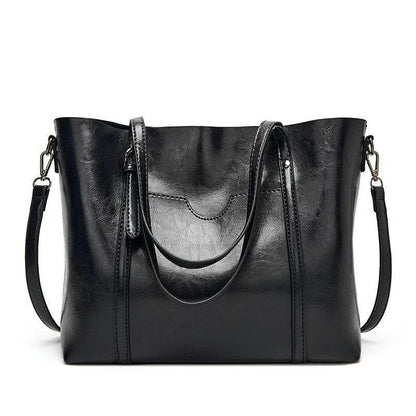 Genuine Leather Handbag - Glamour