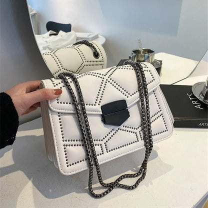 Small Genuine Leather Handbag - Eyla