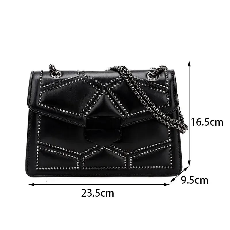 Small Genuine Leather Handbag - Eyla