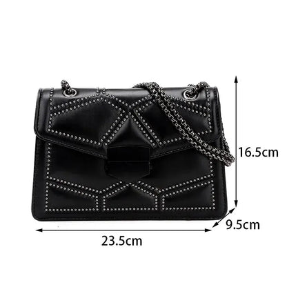Small Genuine Leather Handbag - Eyla