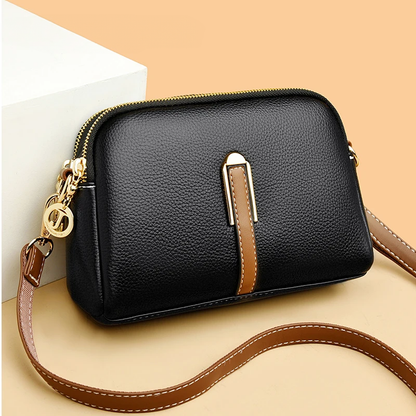 Leather Crossbody Handbag - Zadie