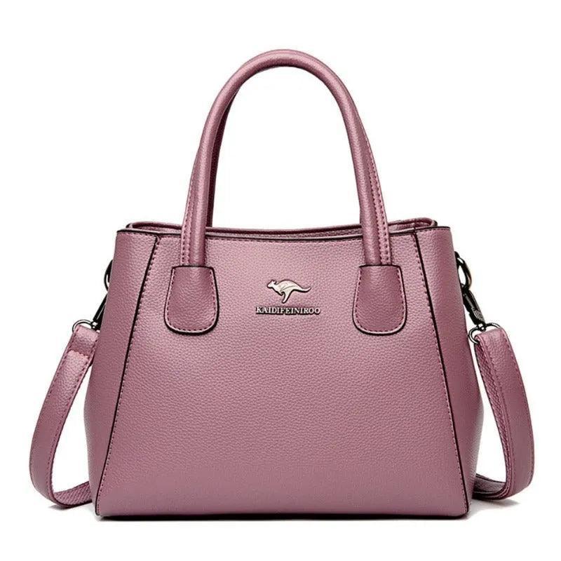 Genuine Leather Crossbody Handbag - Quality