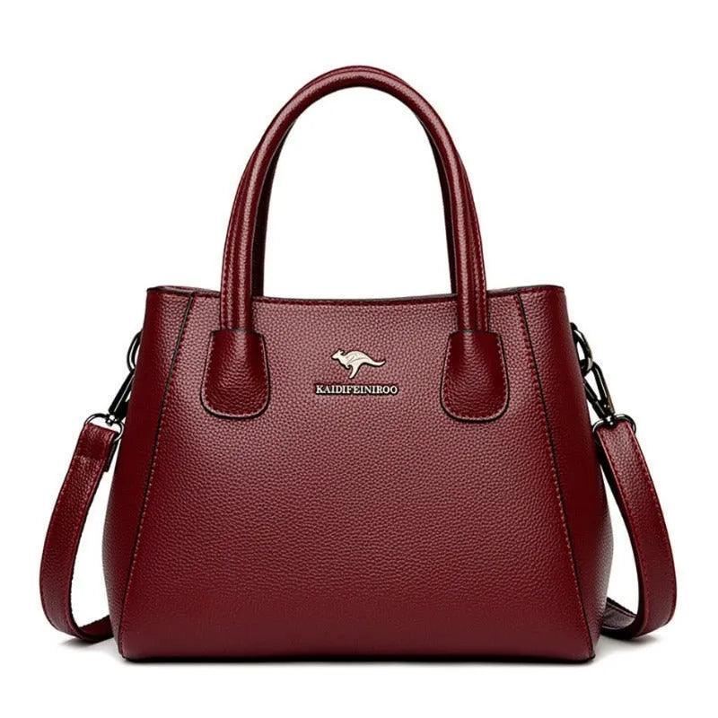 Genuine Leather Crossbody Handbag - Quality