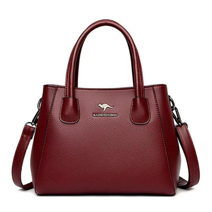 Genuine Leather Crossbody Handbag - Quality