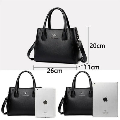 Genuine Leather Crossbody Handbag - Quality