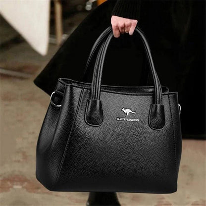 Genuine Leather Crossbody Handbag - Quality