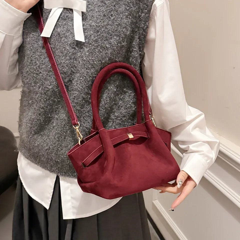 Suede Handbag - Liora