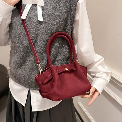 Suede Handbag - Liora