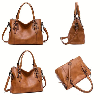 Genuine Leather Handbag - Adrena