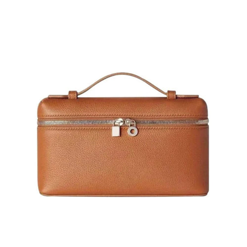 Pink Small Genuine Leather Tote Handbag