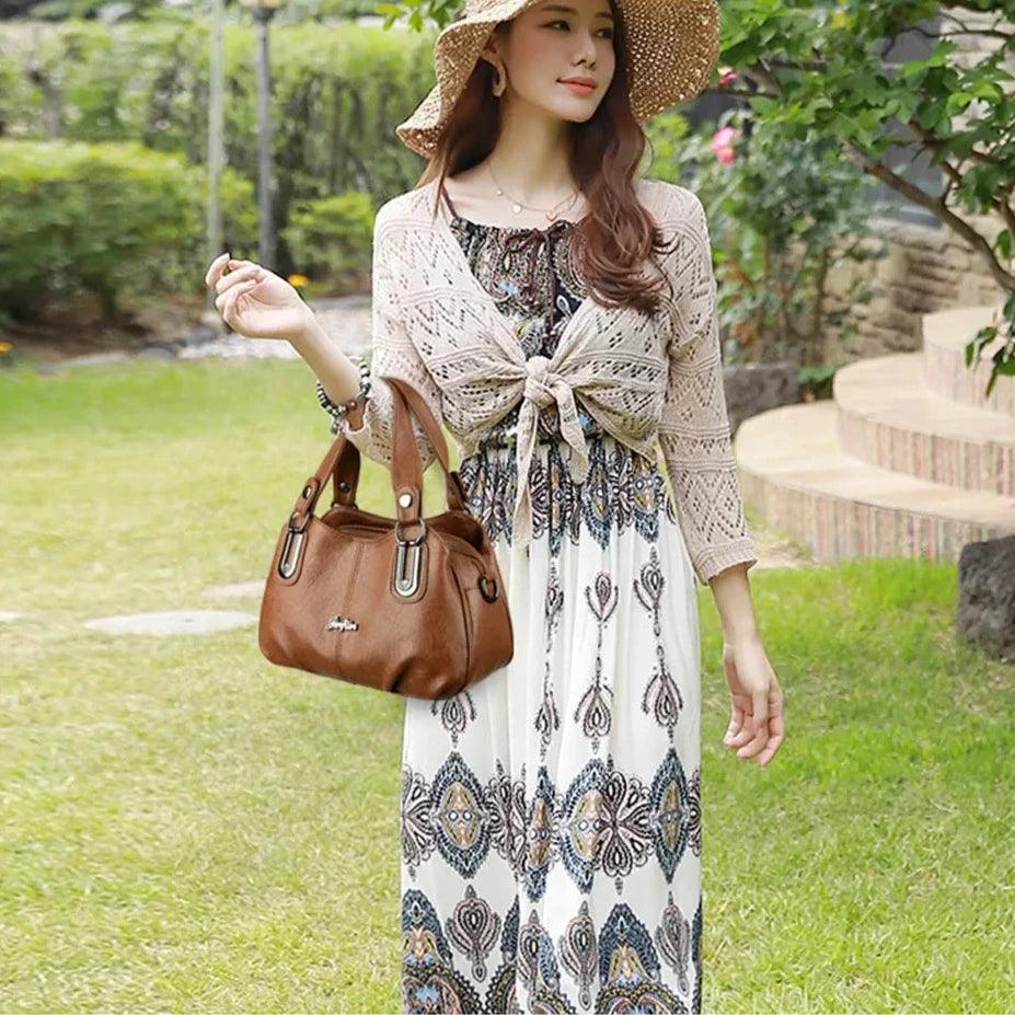Genuine Leather Handbag - Bianca