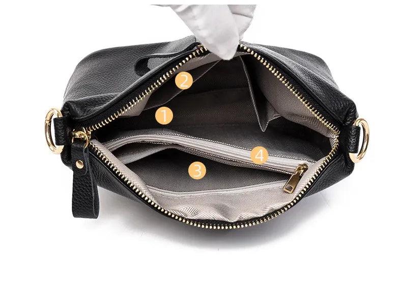 Genuine Leather Handbag - Tatiana