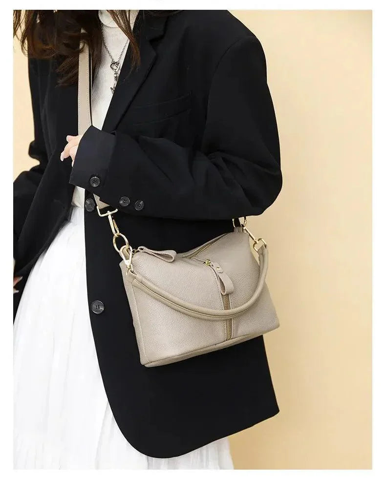 Genuine Leather Handbag - Tatiana